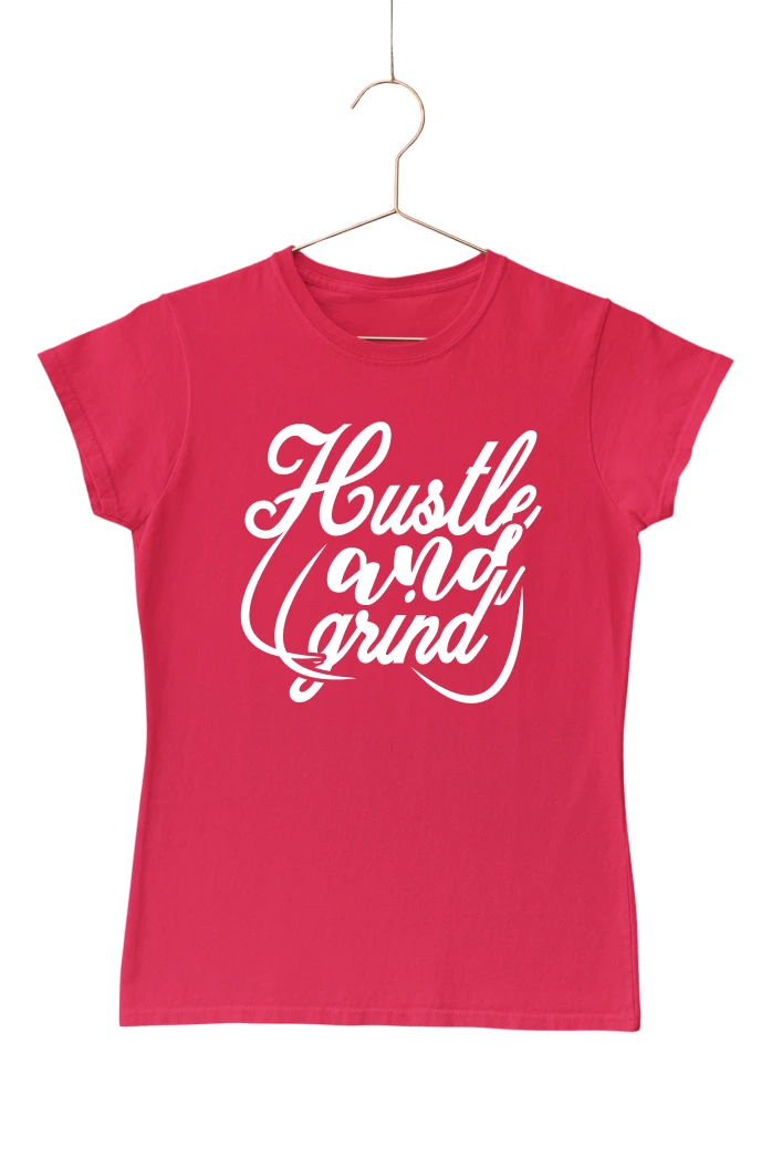 Huste and Grind Women's Tshirt (Red, S)