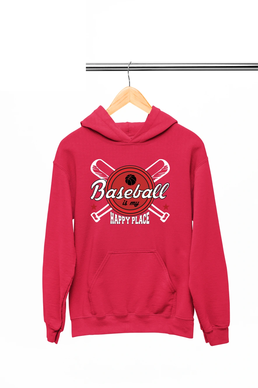 Baseball is My Happy Place Ver.2 Hoodie