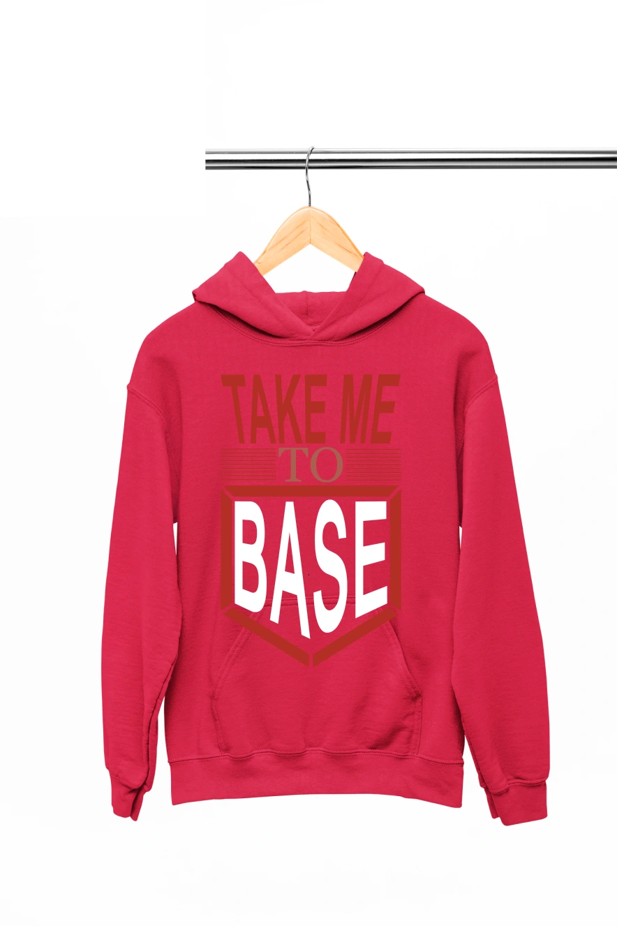 Take Me To Base Hoodie (Red, S)