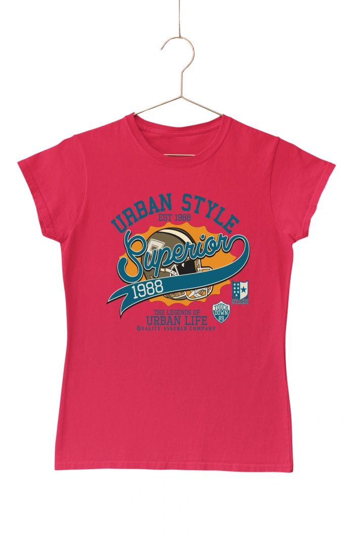 Urban Style Women's Tshirt (Red, S)