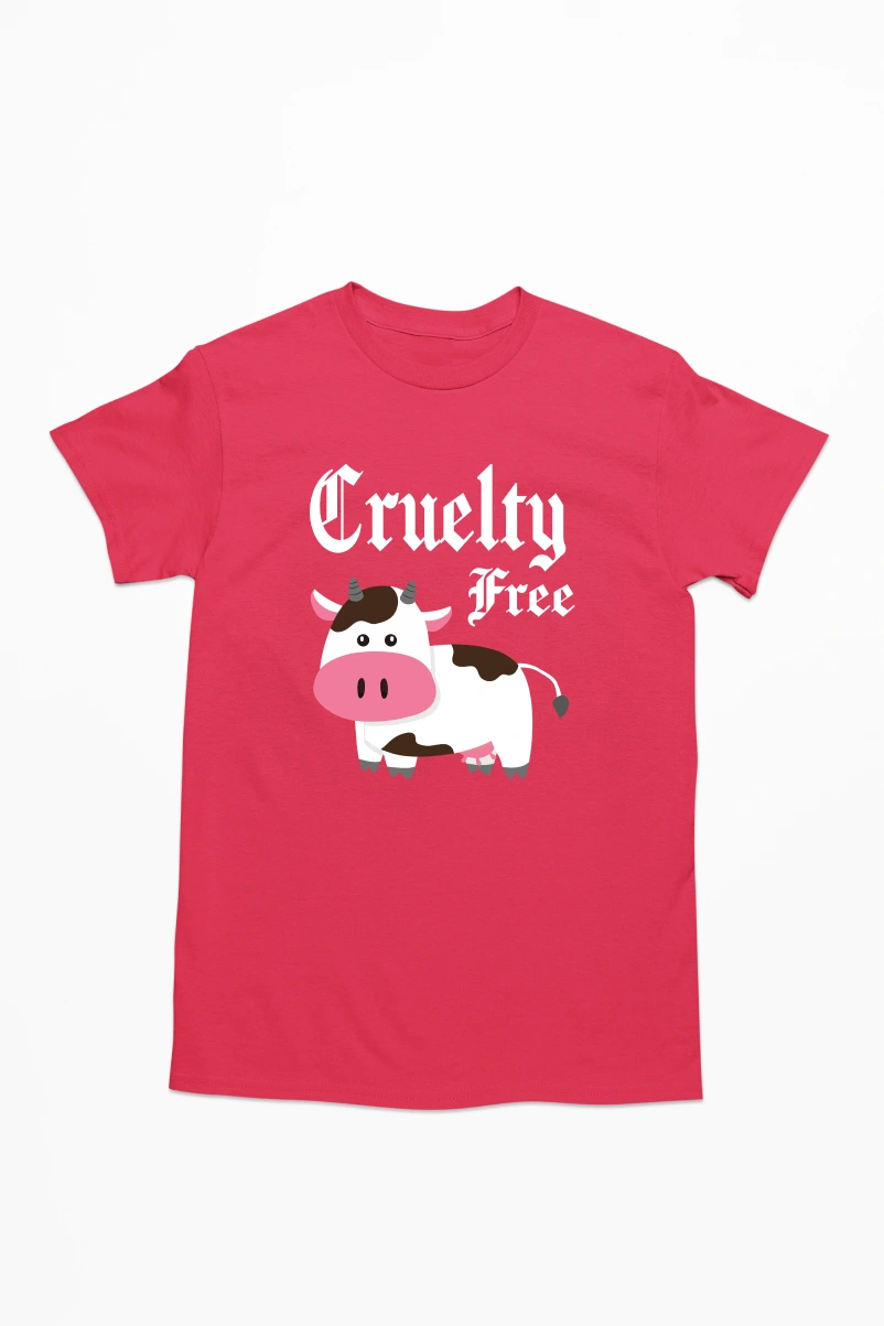 Cruelty Free Men's Tshirt (Red, S)