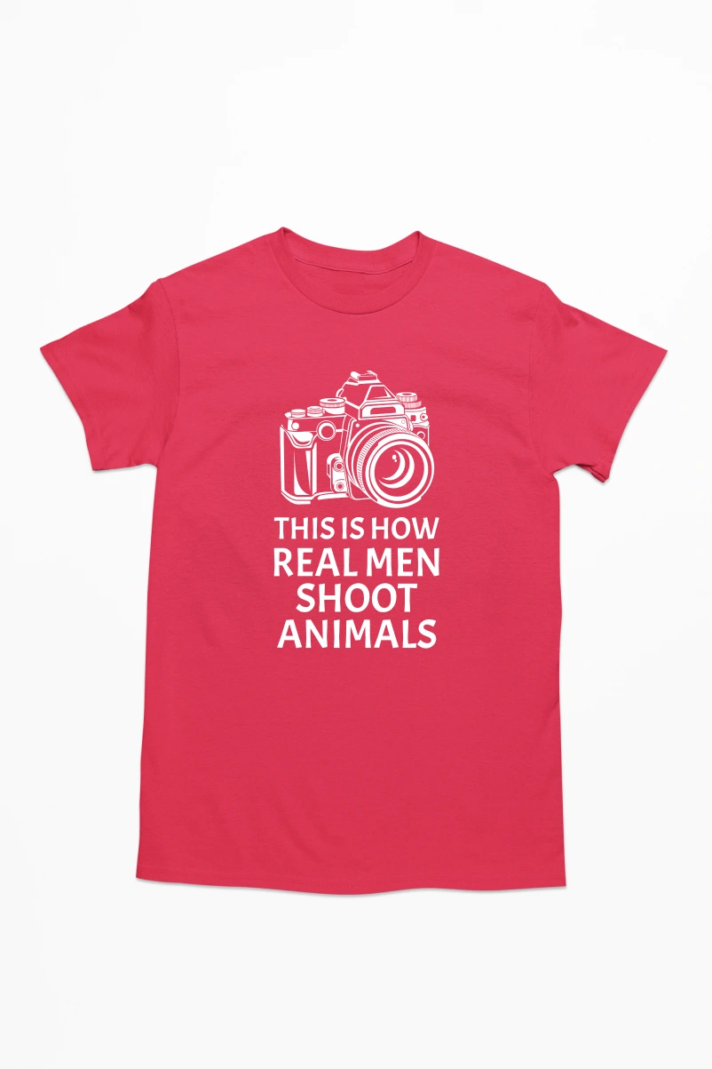 This is How Real Men Shoot Animals Men's Tshirt