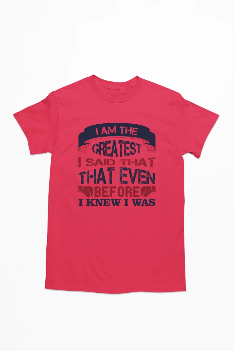 I am the Greatest I Said That Men's Tshirt (Red, S)