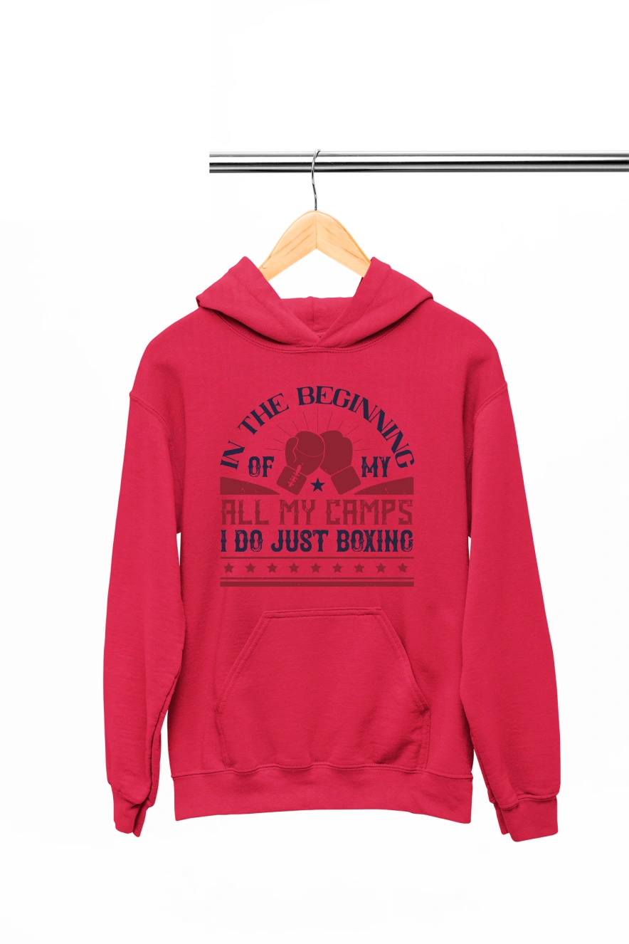 In the Beginning Hoodie (Red, S)