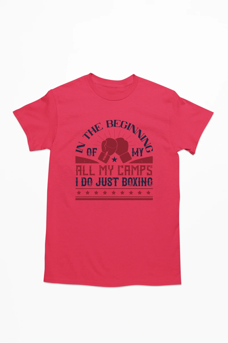 In the Beginning Men's Tshirt (Red, S)