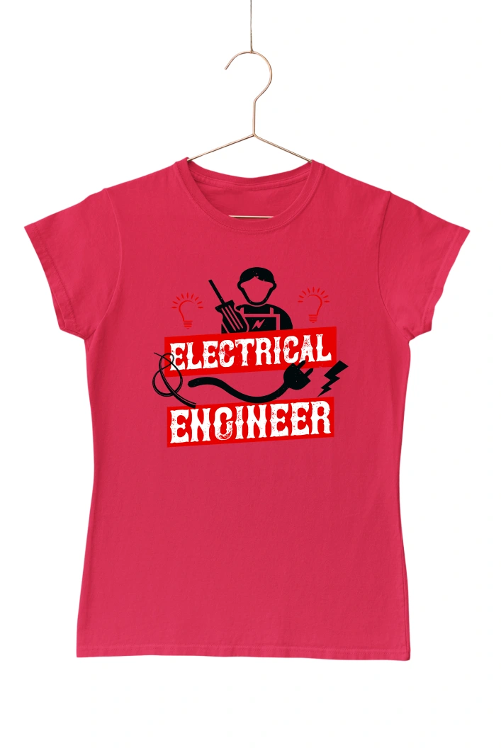 Electrical Engineer Women's Tshirt (Red, S)