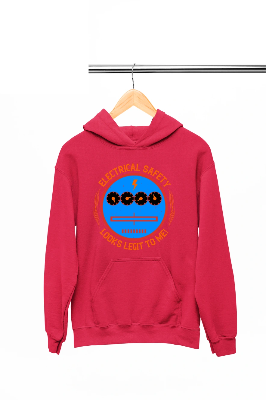 Electrical Safety Hoodie (Red, S)