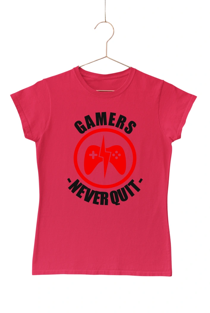 Gamers Never Quit Women's Tshirt