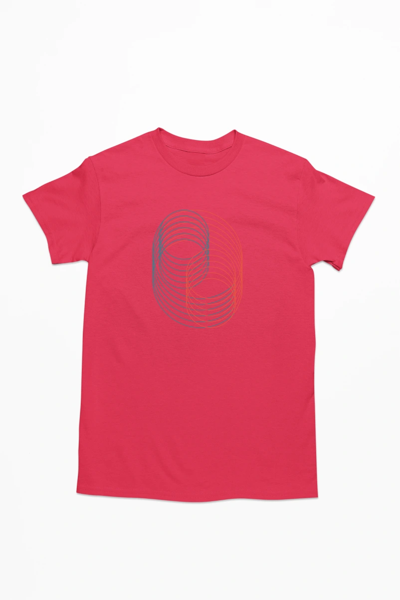 Geometry Ver.6 Men's Tshirt (Red, S)
