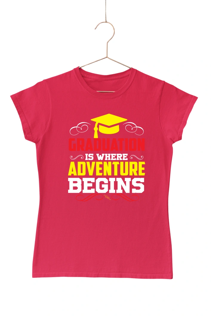 Graduation is Where Adventure Begins Women's Tshirt