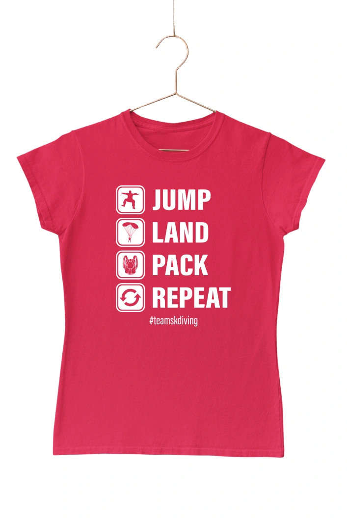 Jump Land Pack Repeat Women's Tshirt