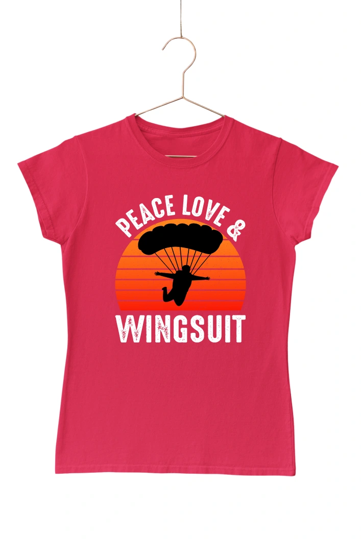 Peace Love and Wingsuit Women's Tshirt