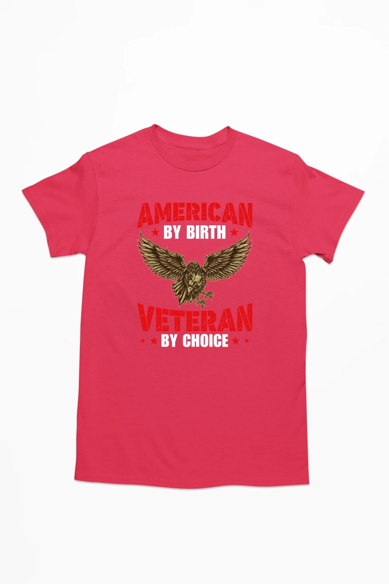 American by Birth Veteran by Choice Men's Tshirt