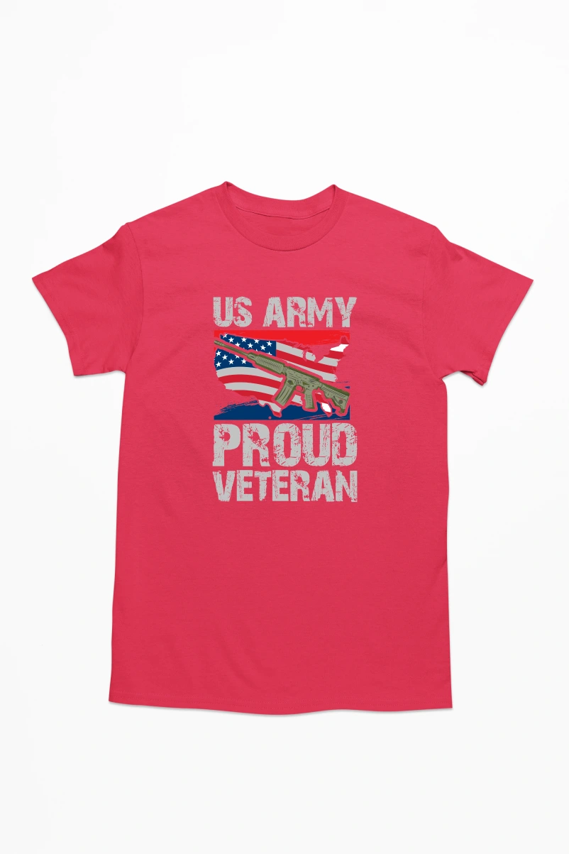Us Army Proud Veteran Men's Tshirt