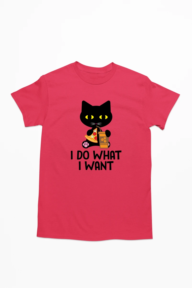 I Do What I Want Men's Tshirt (Red, S)