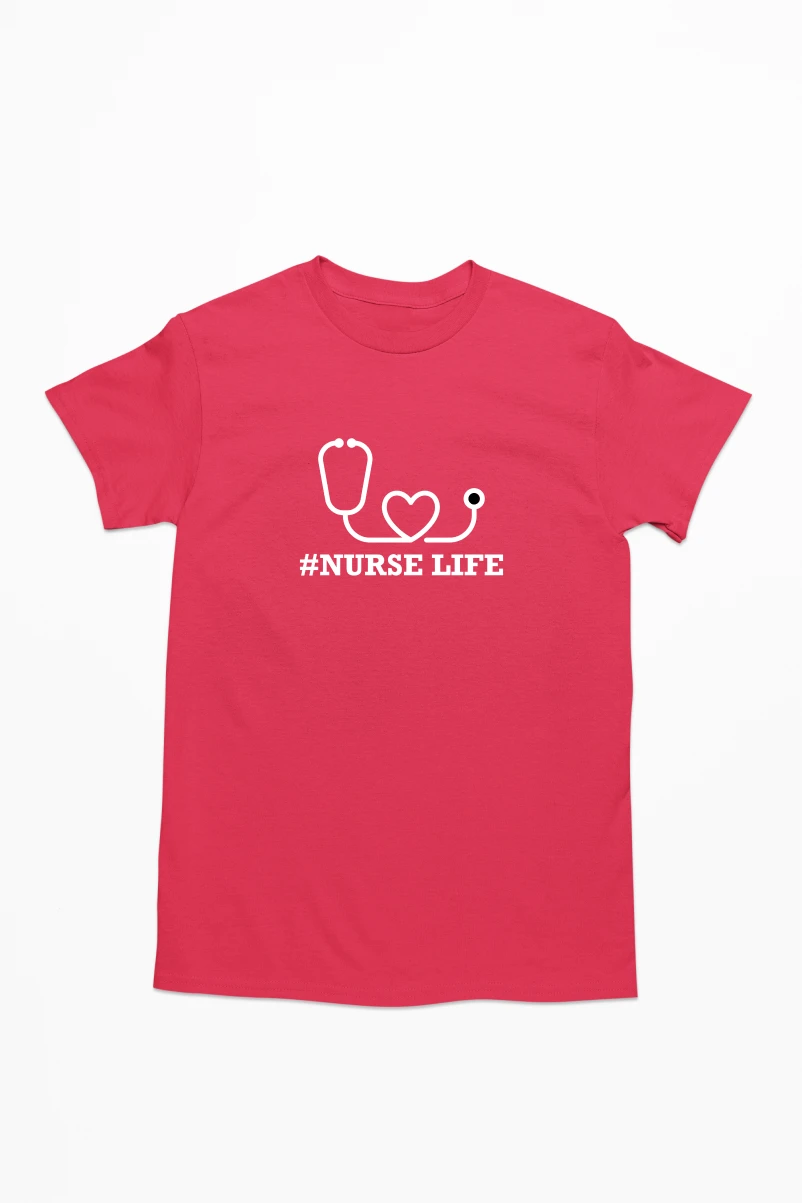 Nurse Life v2 Men's Tshirt (Red, S)