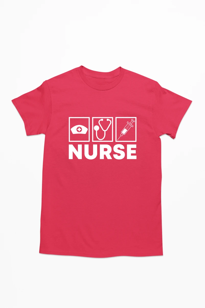 Nurse Men's Tshirt (Red, S)