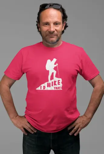 I'd Hike That Men's Tshirt