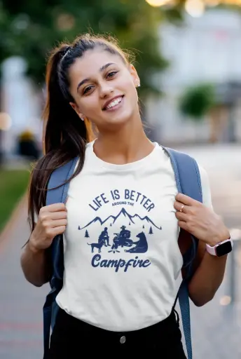 The Best Memories Are Made Around The Campfire Women's Tshirt