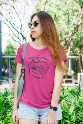 The Mountains are Calling and I Must Go Women's Tshirt