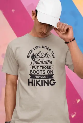 When Life Gives You Mountains Men's Tshirt