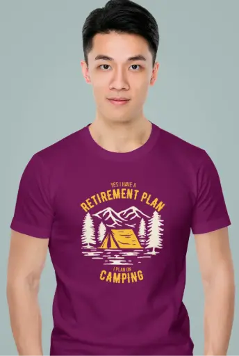Yes I Have A Retirement Plan I Plan on Camping Men's Tshirt