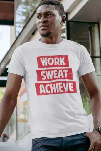 Work Sweat Achieve Men's Tshirt