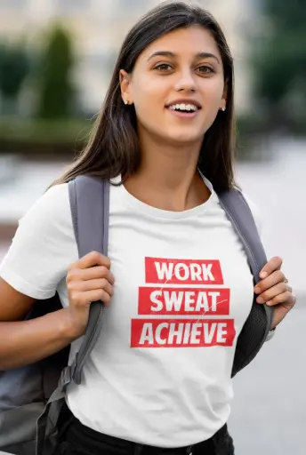 Work Sweat Achieve Women's Tshirt